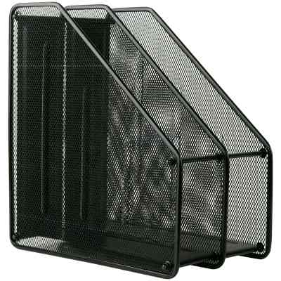 Лоток для бумаг Axent вертикальный 2-в-1, металлический, черный (2126-01-A) Винница