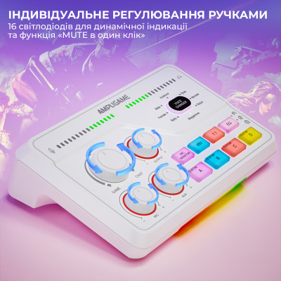 Мікшерний пульт Fifine SC8W White (SC8W) Вінниця - фото 4