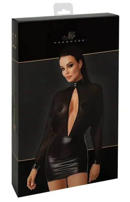 Сукня Noir Handmade F348 Powerwetlook and tulle dress - 3XL Львів - фото 7