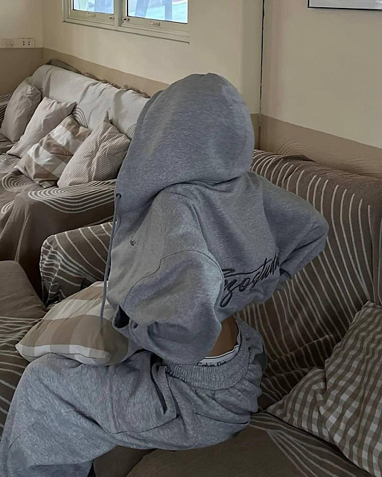 Женский теплый оверсайз костюм двойка трехнитка на флисе Одесса - изображение 9