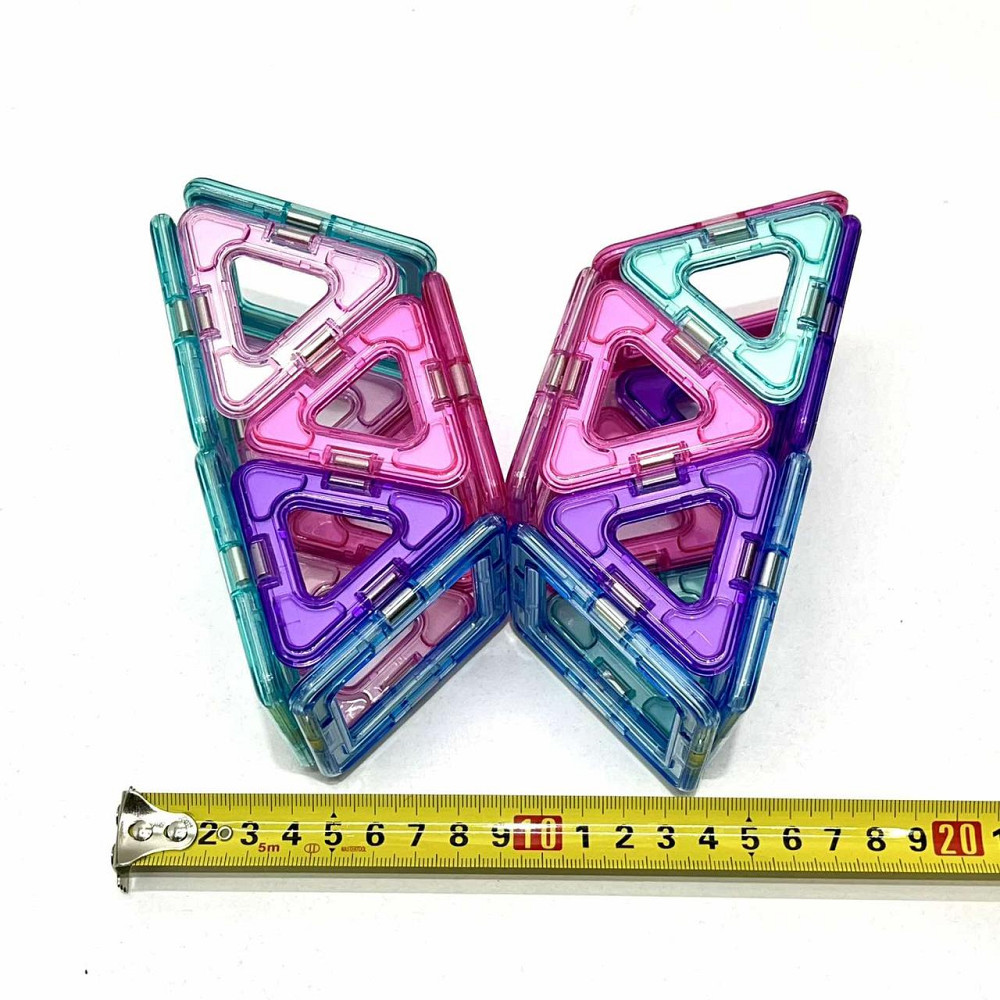 Конструктор магнітний Limo Toy 62 деталі кольорові блоки (LT8003) Чернігів - фото 6