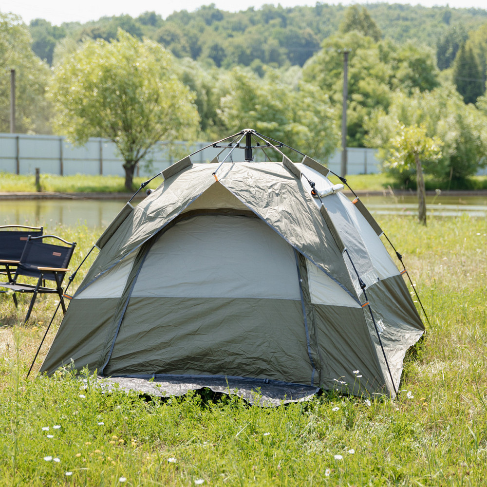 Намет автоматичний тримісний 2*2 (м) кемпінговий туристичний LU-0016GR Хакі Київ - фото 10
