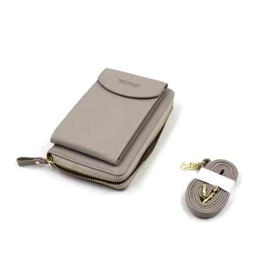 Стильный  Кошелек Baellerry N8591  мягкая эко-кожа  (Серый)  для  хранение денег, карт, смартфона, ключей Одесса