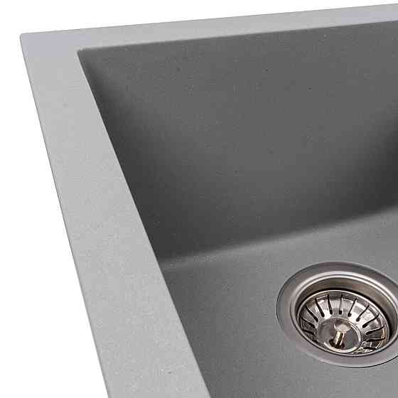 Мийка гранітна сірий металік VALESO 7950 VIATRIX (дві чаші, матова) Коломия