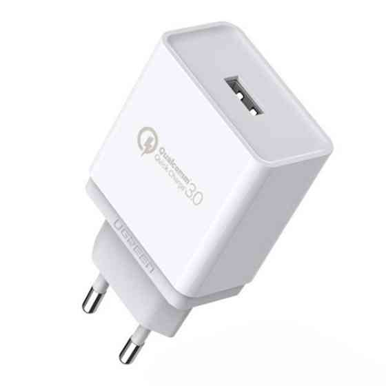 Зарядний пристрій 1xUSB 18W (USB A QC 3.0) Fast Charger White CD122 Ugreen Винница