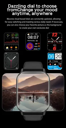 Розумний годинник Huafit Watch GTS: сенсорний екран, водонепроникність IP67, фітнес-трекер рожевий Київ