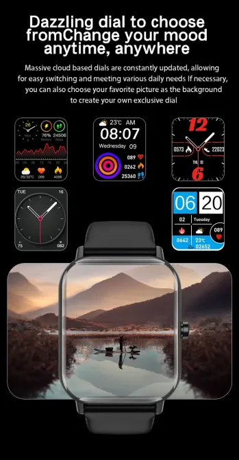 Умные часы Huafit Watch GTS: сенсорный экран, водонепроницаемость IP67, фитнес-трекер розовий Киев - изображение 4
