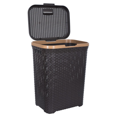 Корзина для белья Violet House 0726 Роттанг Coffee 55 л (0726 Роттанг COF 55 л) Винница - изображение 2