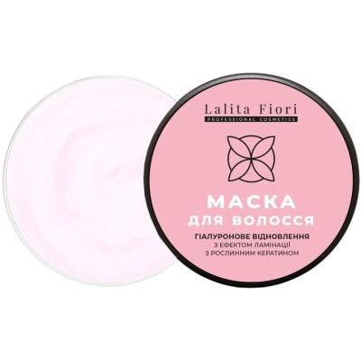 Маска для волосся Lalita Fiori Гіалуронове відновлення з ефектом ламінації 500 мл (4820230954654) Вінниця - фото 1