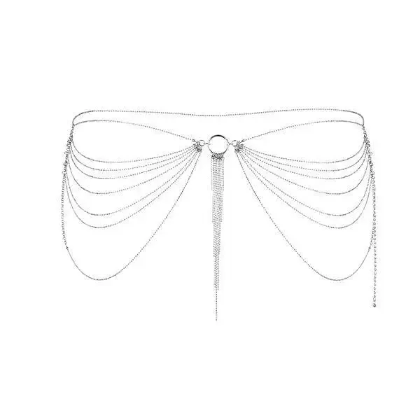 Ланцюжок трусики або ліф Bijoux Indiscrets Magnifique Waist Chain - silver, прикраса на тіло Львів - фото 1