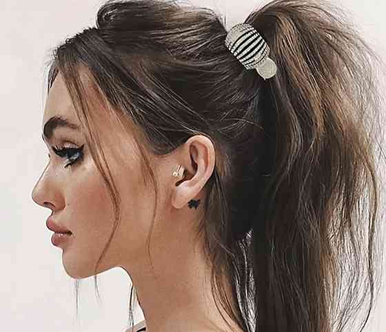 Затискач для волосся Сріблястий Сміла