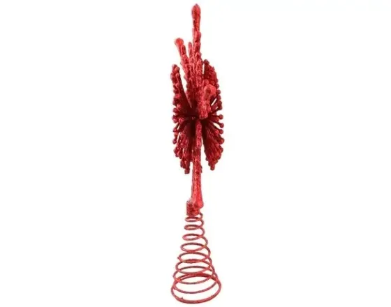 Верхушка для елки Звездочка декор на елку 230 на 150 мм красный Киев