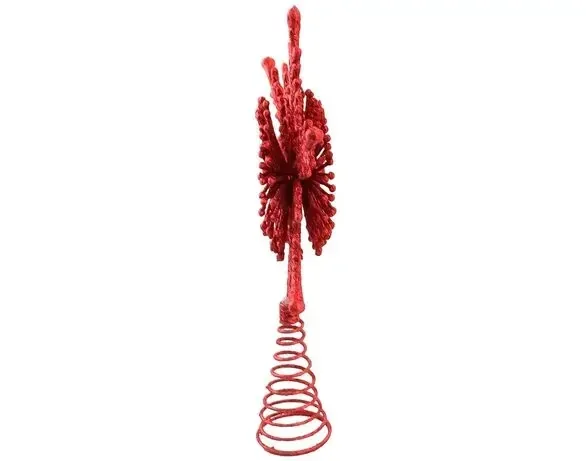 Верхушка для елки Звездочка декор на елку 230 на 150 мм красный Киев - изображение 2