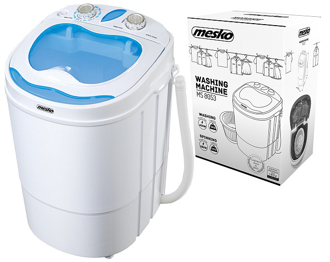 Туристична пральна машина 3 кг переносна з центрифугою Mesko MS (8053) 400 Вт Нововолинськ - фото 6