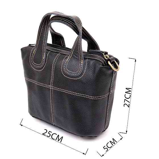 Сумка жіноча на блискавці флотар Vintage 20407 Чорна Київ