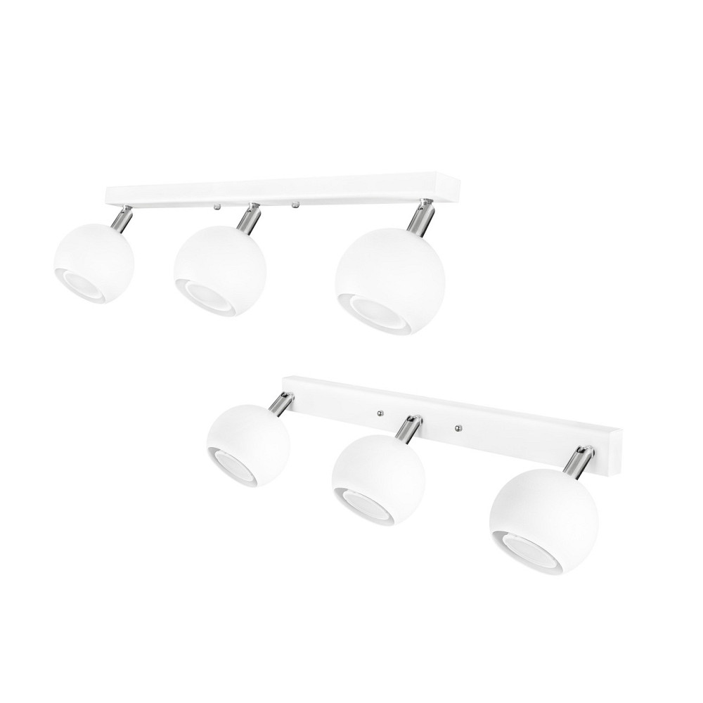 Світильник на планці з поворотними плафонами Е27-3 Core NL 11151-3 WH Київ - фото 1