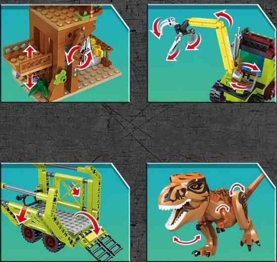 Конструктор Jurassic Park 517 шт. блоків Лего Парк Динозаврів. Харків