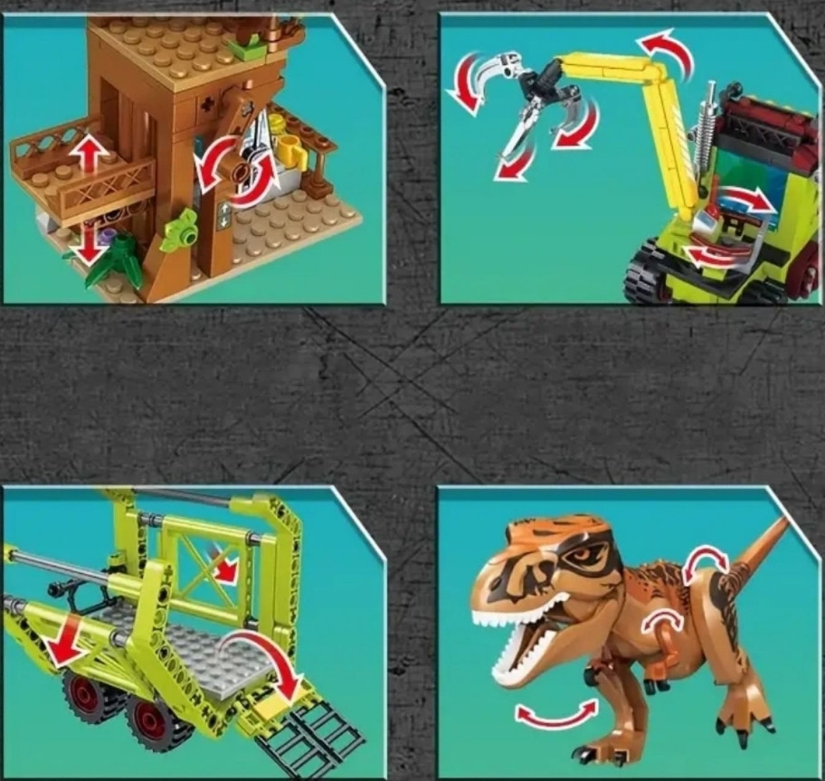 Конструктор Jurassic Park 517 шт блоков Лего Парк Динозавров. Харьков - изображение 2