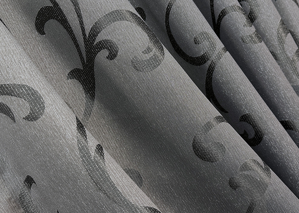 Комплект готовых штор VR-Textil Жаккард Allure № 1618ш Серый 150х270 см 2 шт (33-0485) Киев - изображение 6