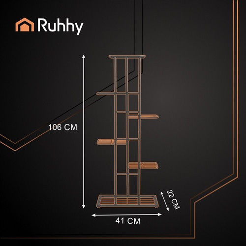 Подставка для цветов металлическая 6-ярусная в стиле лофт Ruhhy (26040) Нововолынск - изображение 7