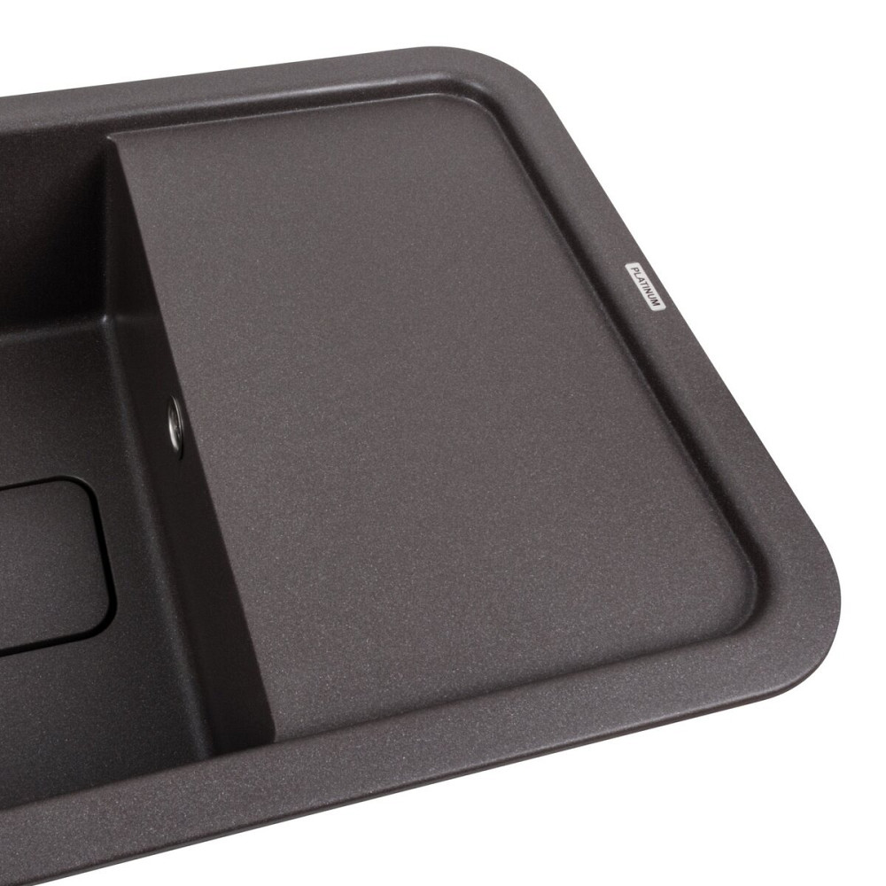 PLATINUM Гранітна мийка для кухні Platinum 7850 CUBE матовий Гренадін Київ - фото 3