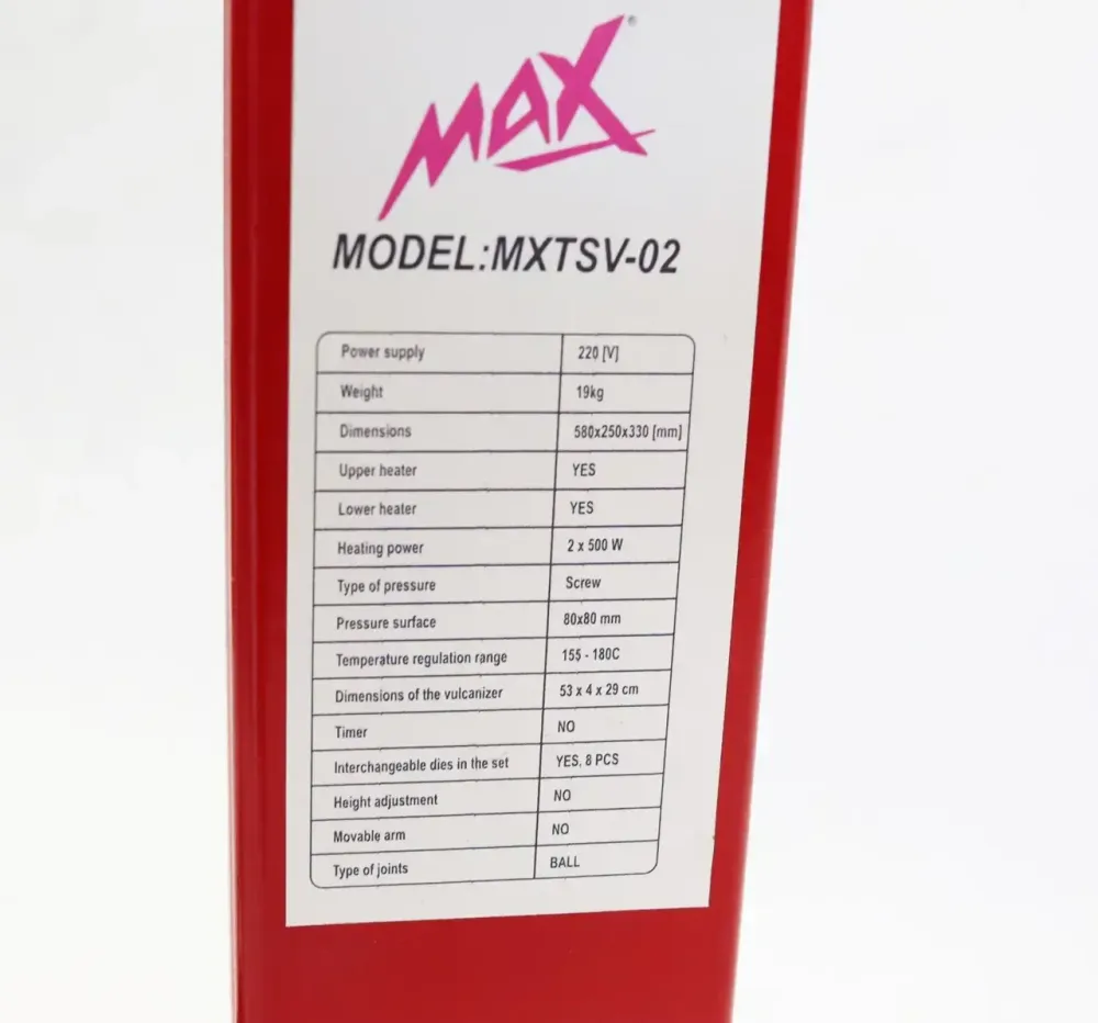 Вулканизатор настольный MAX – двусторонняя, 2 платформы, 0.5 кВт*ч, Чехия Львов - изображение 5