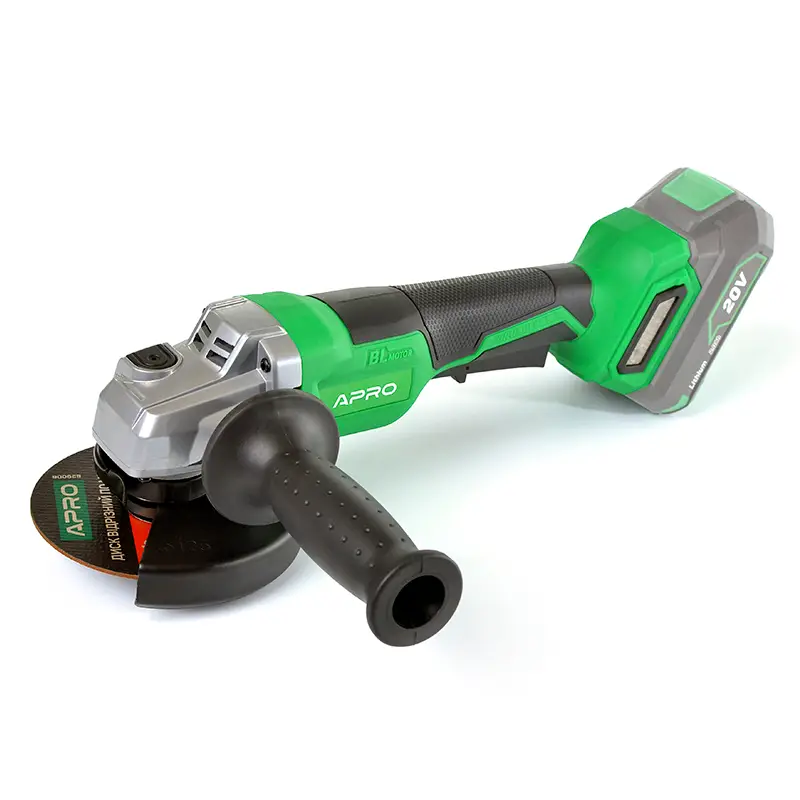 Шліфмашина кутова APRO акумуляторна 895100 20B 125мм без АКБ і ЗП Коломия - фото 2
