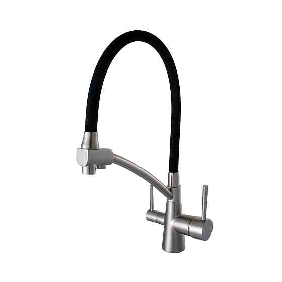 Змішувач для кухні під осмос Globus Lux LAZER GLLR-0700-8-STSTEEL Тернополь