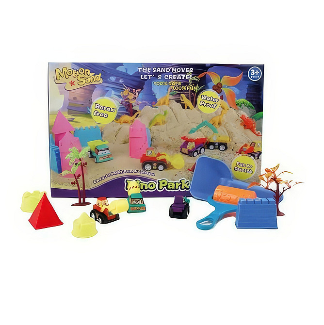 Пісок кінетичний для дітей “Парк динозаврів”, маса для ліплення набір для творчості з формами для ліплення Кам'янець-Подільський - фото 5