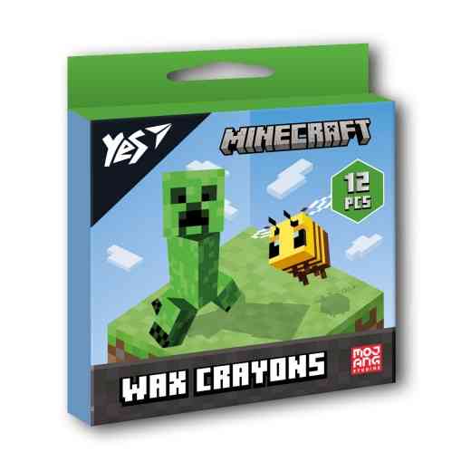 Олівці воскові 12 кол. "Yes" Minecraft, 590142 , шт Київ