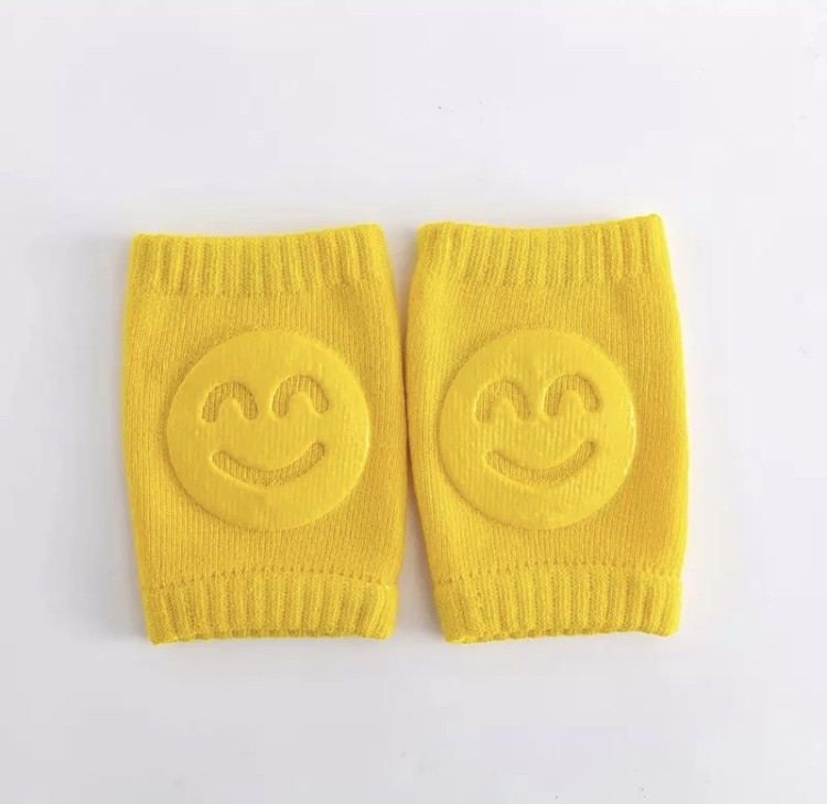 Наколенники детские для ползания, смайлик, желтые, отличные защитные наколенники Киев - изображение 1