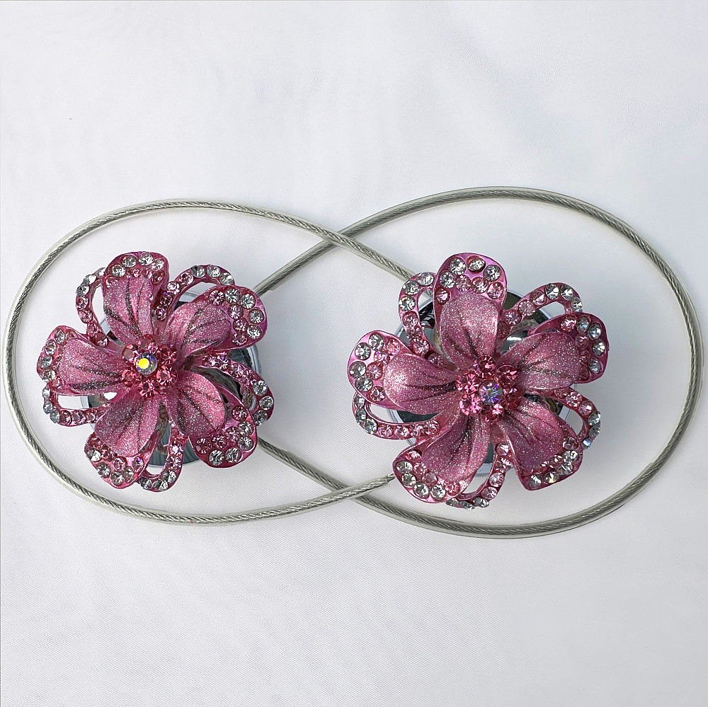 Магніти для штор та гардин "Flowers" набір 2 шт Рожевий (81-245) Київ - фото 5