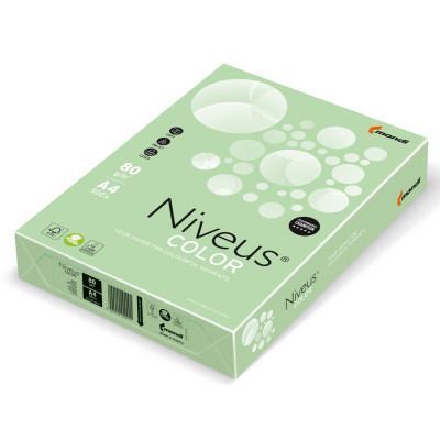 Бумага Mondi Niveus COLOR Pastel green A4, 80g, 500sh (A4.80.NVP.MG28.500) Винница - изображение 1