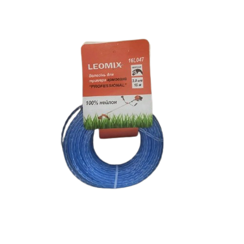 Ліска для тримера d3,0мм 15м зріз/квадрат з сердечником Professional LEOMIX Житомир - изображение 1