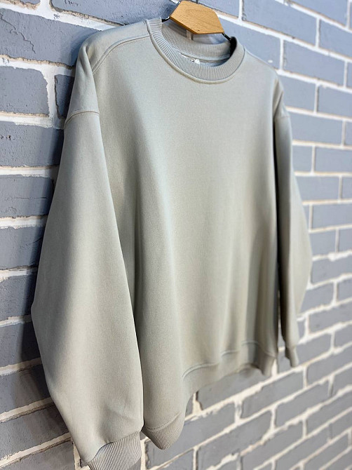 Світшот жіночий Pepper&mint 24-14 базовий простий подовжений оверсайз світло сірий, світло-сірий, L Київ - фото 16