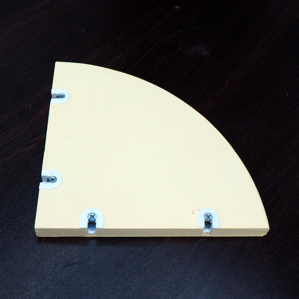 Угловая настенная полка 