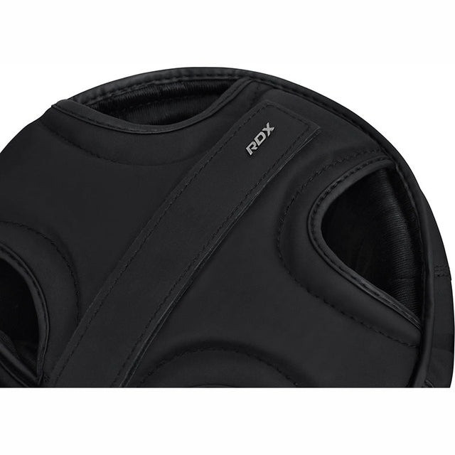 Боксерський шолом RDX T15 Noir Cheek Protector Matte Black (капа в комплекті) Кам'янське - фото 5