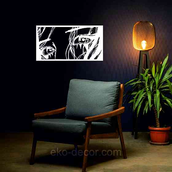 Декоративное настенное Панно «Девушка» Декор на стену 70*36 см, Белый Киев