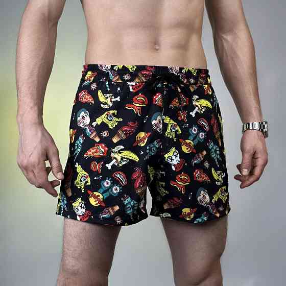 Принтовані чоловічі шорти для плавання Pobedov Pool day Chortyky Київ