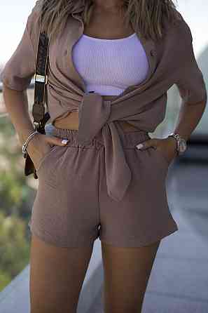 Костюм женский шорты и рубашка Costa 50-52, Капучино Киев