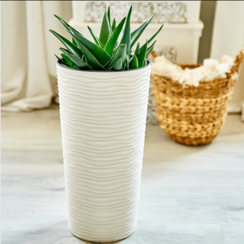 Вазон Ф'южн 16*30см біла троянда Алеана Житомир - фото 5