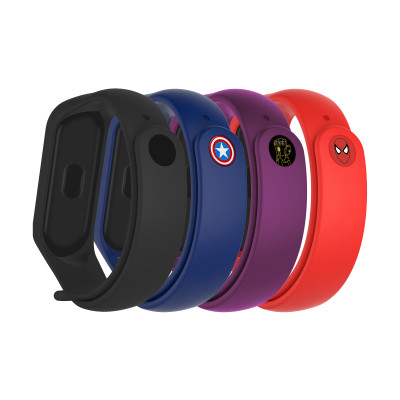 Ремешок для фитнес браслета Armorstandart комплект 4шт Xiaomi Mi Band 7/6/5 Superhero Edition 2 (ARM77060) Винница - изображение 1