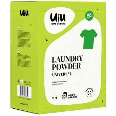 Стиральный порошок UIU Universal Концентрат Бесфосфатный 1.2 кг (4820152333193) Винница