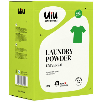 Пральний порошок UIU Universal Концентрат Безфосфатний 1.2 кг (4820152333193) Вінниця - фото 1