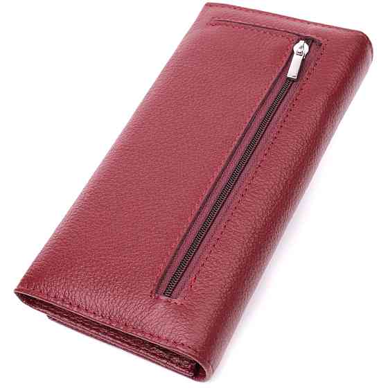 Оригінальний жіночий гаманець з натуральної шкіри ST Leather 22522 Бордовий Київ