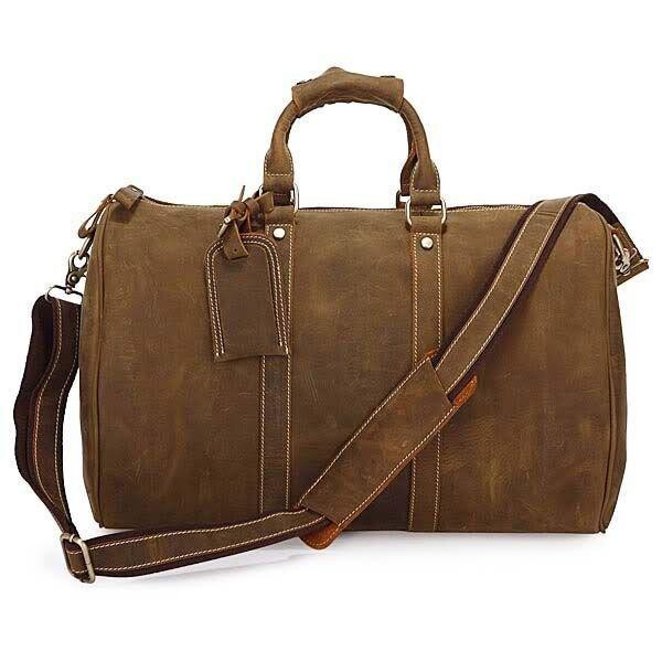 Сумка дорожня з вінтажній шкіри Коричнева (Vintage) Київ - фото 6