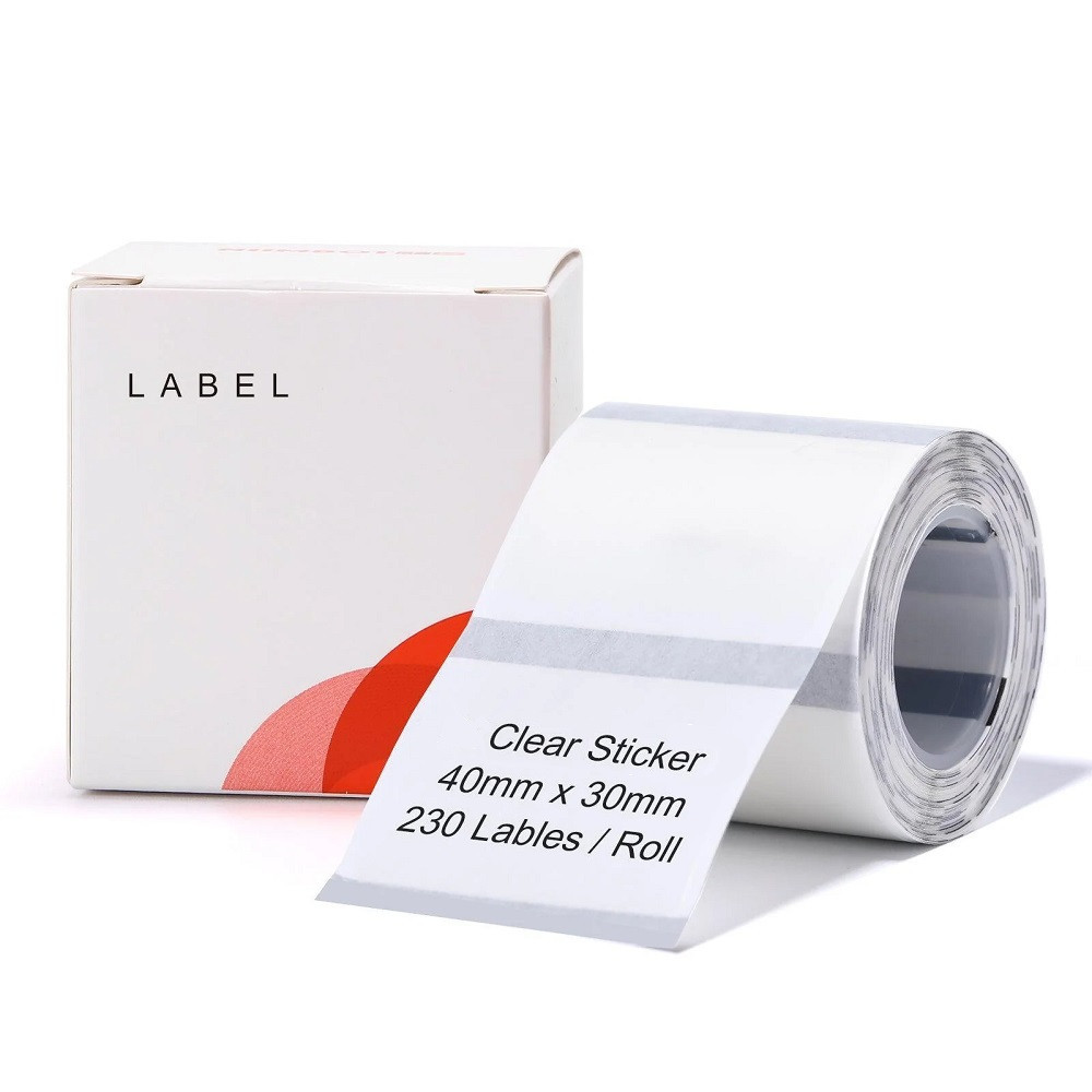 Этикетки NIIMBOT TT40*30-230 Clear For B1/B21/B3S (A2G88318801) Одесса - изображение 3