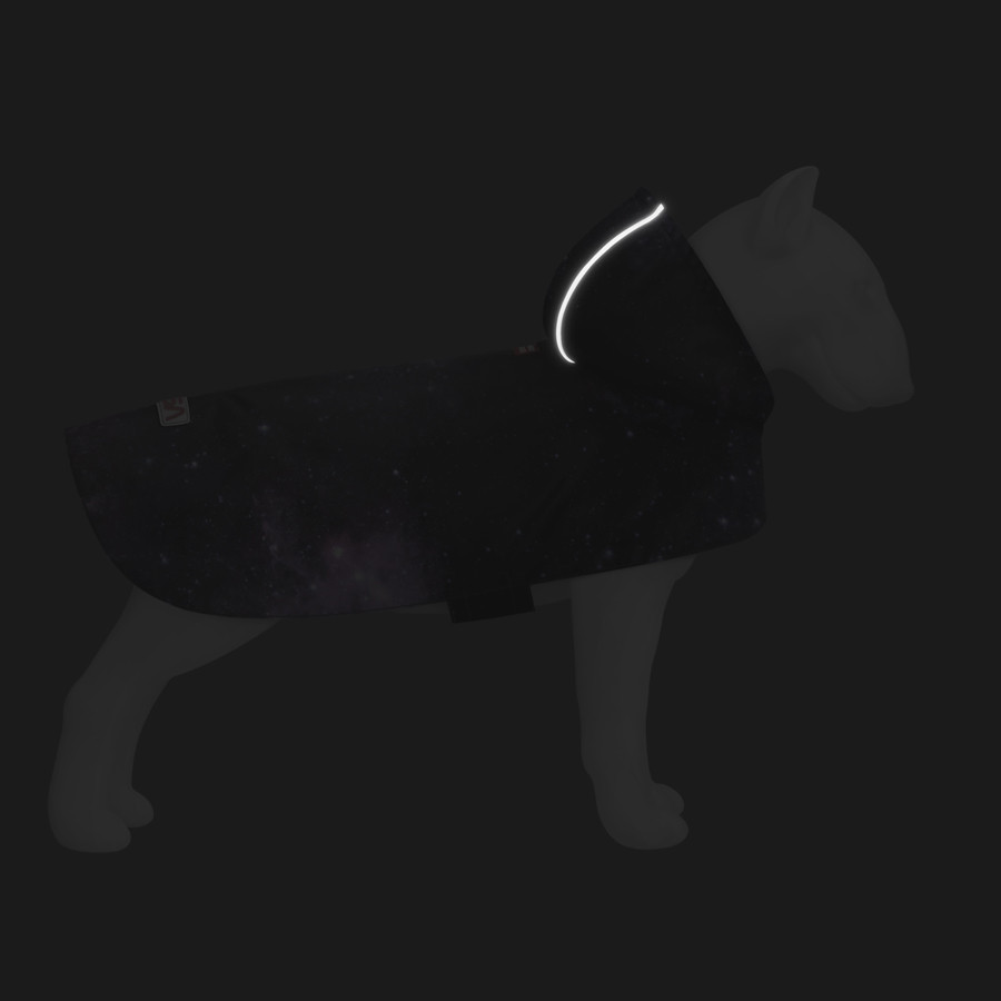Дощовик-накидка з капюшоном для собак WAUDOG Clothes, малюнок "NASA21", M, А 40-43 см, B 52-62 Коломыя - изображение 3