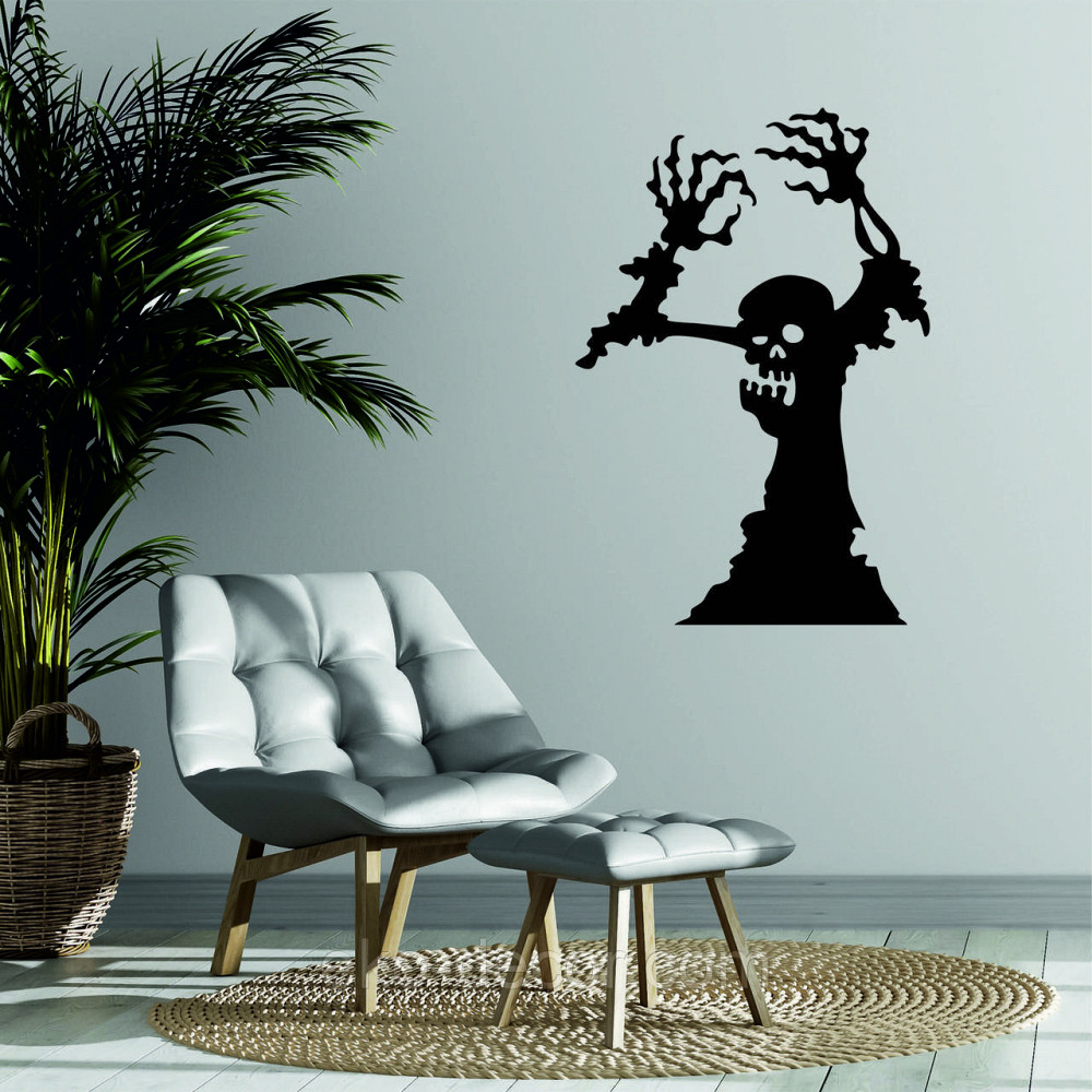 Декоративне настінне Панно «Зомбі», Декор на стіну 70*48 см, Чорний Київ - фото 3