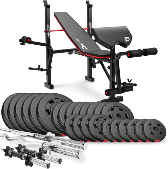 Тренажер Hop Спорт Zestaw Kulturystyczny Premium 135Kg Z Ławką Hs 1055 Киев - изображение 1